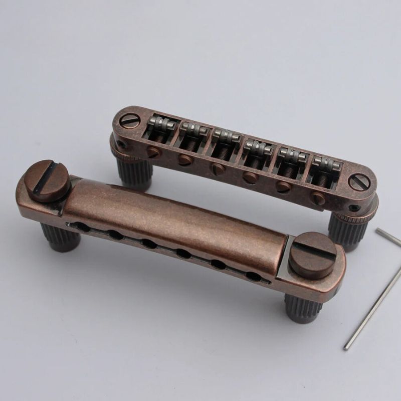 Ready to Ship (US) | Guyker GM005 & GS001 Tune-O-Matic Roller Bridge Set for LP and SG