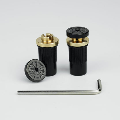 Guitar Bridge Stud Screws – Brass & Steel Set | Guyker