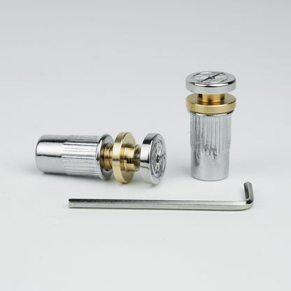 Guitar Bridge Stud Screws – Brass & Steel Set | Guyker