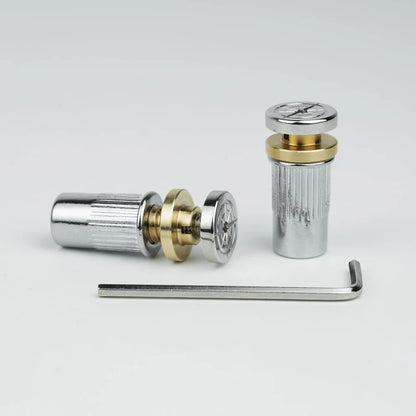 Guitar Bridge Stud Screws Brass & Steel Set | Guyker