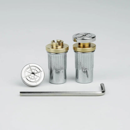 Guitar Bridge Stud Screws Brass & Steel Set | Guyker