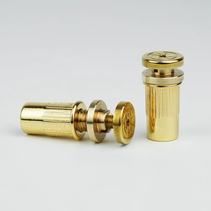 Guitar Bridge Stud Screws Brass & Steel Set | Guyker