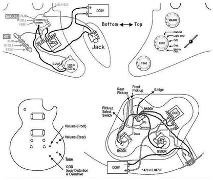 Guitar Distortion Potentiometer Built-in Effect Electronics | Guyker