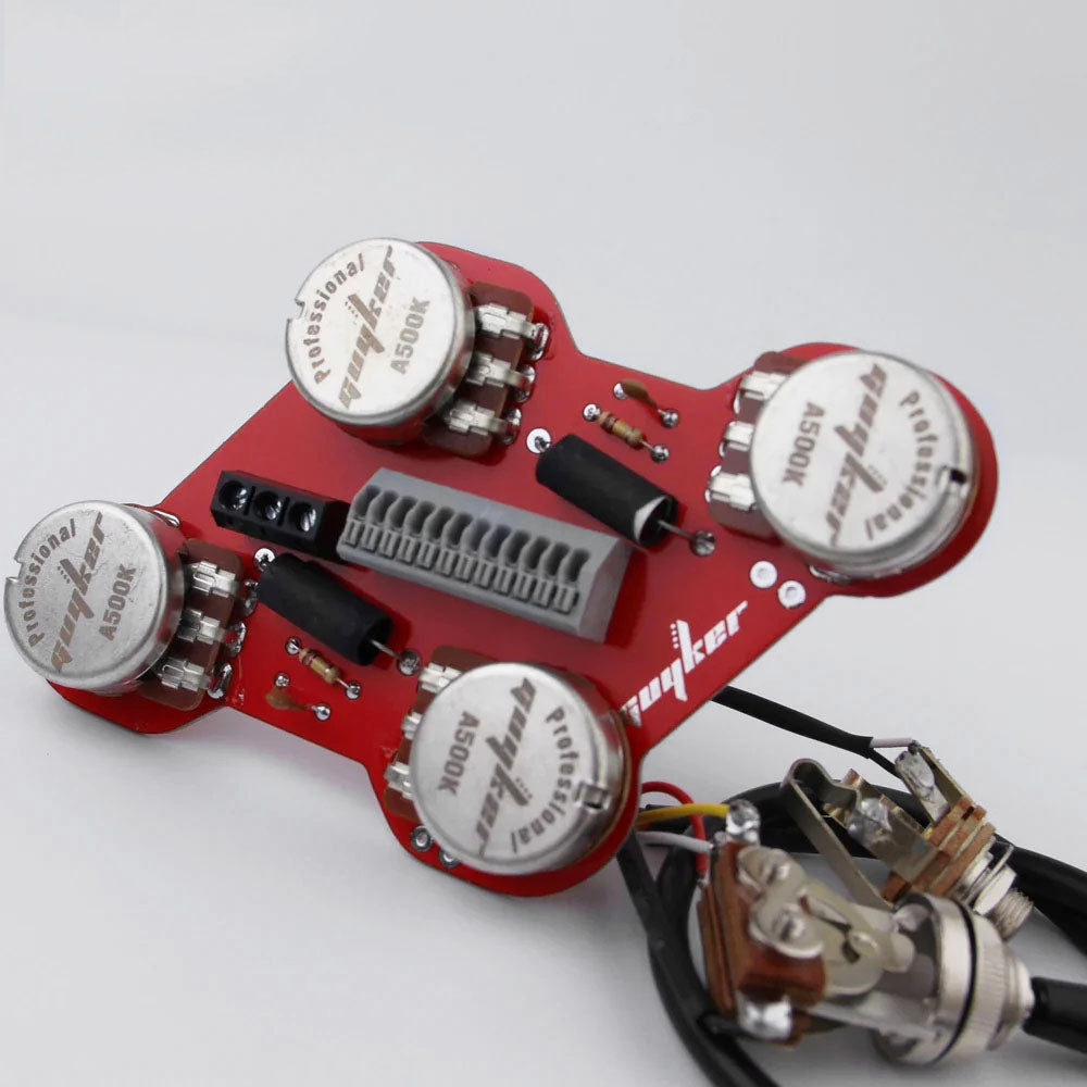 Guitar Preamp Circuit Board with Pots and Switch Jack A500K | Guyker