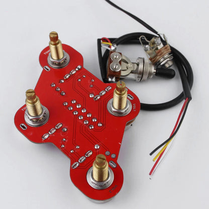 Guitar Preamp Circuit Board with Pots and Switch Jack A500K | Guyker