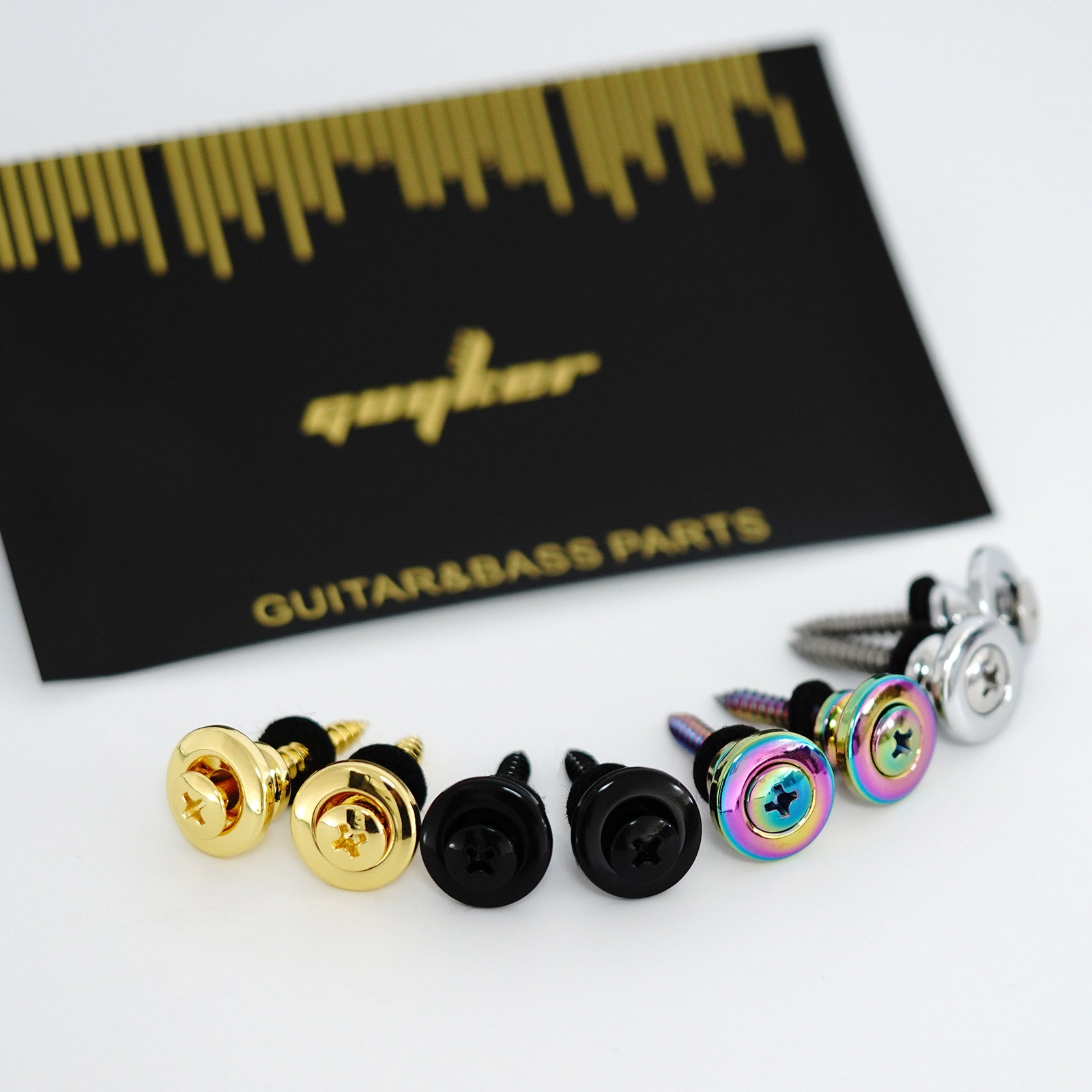 Guitar Strap Buttons – Zinc Alloy Set of 2 with Screws | Guyker