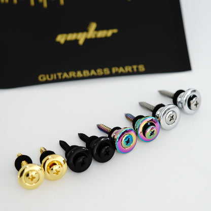 Guitar Strap Buttons – Zinc Alloy Set of 2 with Screws | Guyker