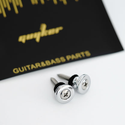 Guitar Strap Buttons – Zinc Alloy Set of 2 with Screws | Guyker