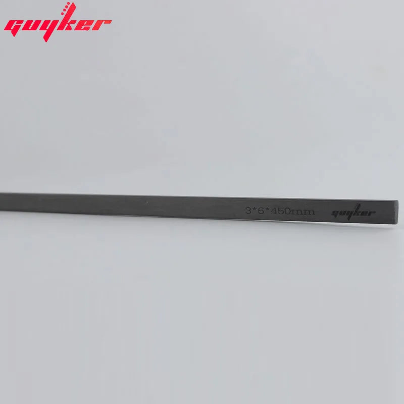 Guyker 2 pièces Barres de Cou en Fibre de Carbone 3mmX6mmX380mm/450mm Renfort de Manche de Guitare pour Instruments à Cordes