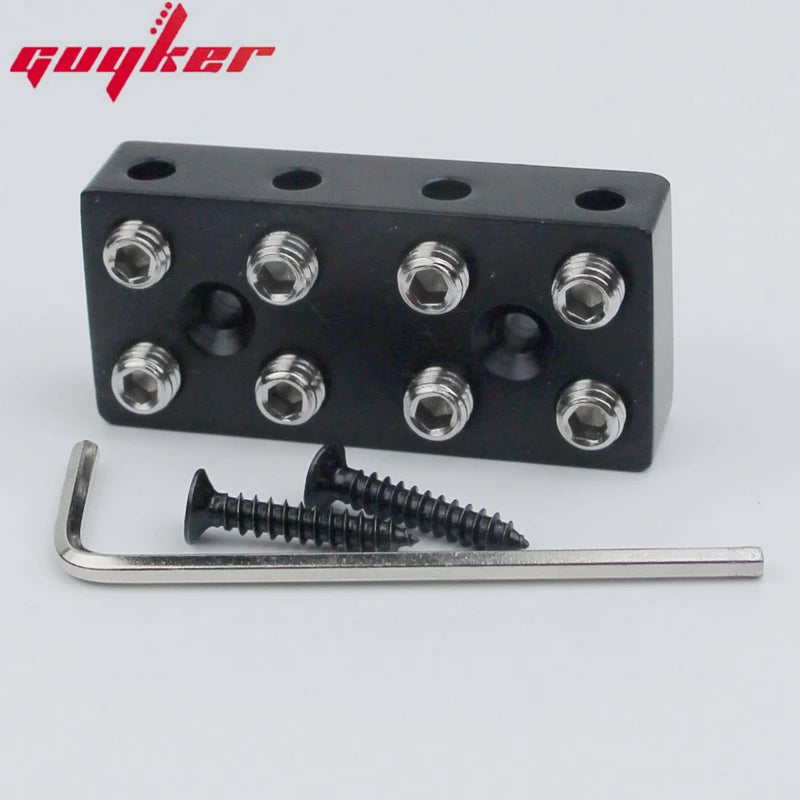 string lock-SPWT Guyker 4/5 String Headless Bass Bridge String Lock