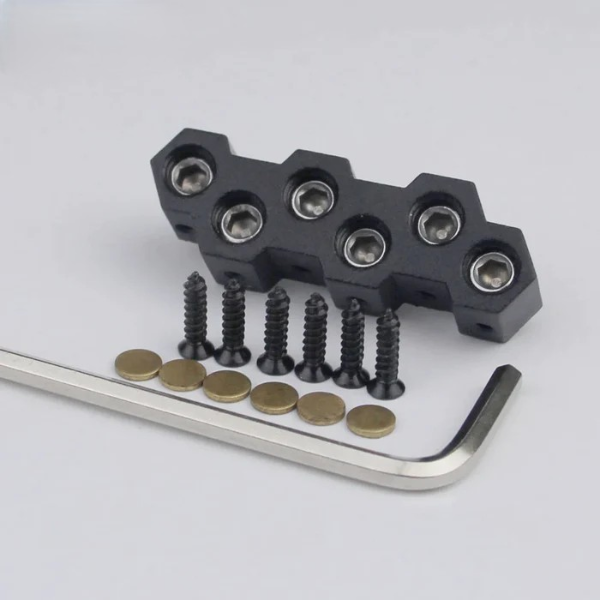 nut-XS3005 Guyker 6 String Headless Bass Bridge String Lock Black