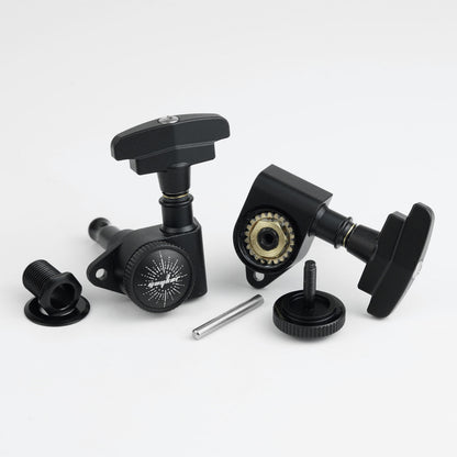 Guyker 509A-SP CNC Aluminum Locking Guitar Tuners 3R+3L 1:21