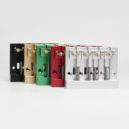 Guyker GBA-406 CNC 4-String Bass Bridge in Aerospace Aluminum Alloy for Bass Guitar