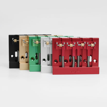 Guyker GBA-406 CNC 4-String Bass Bridge in Aerospace Aluminum Alloy for Bass Guitar