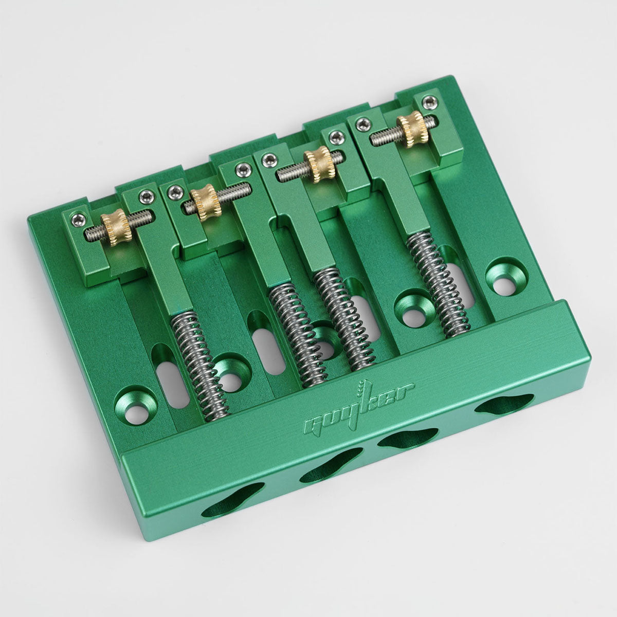 Guyker GBA-406 CNC 4-String Bass Bridge in Aerospace Aluminum Alloy for Bass Guitar