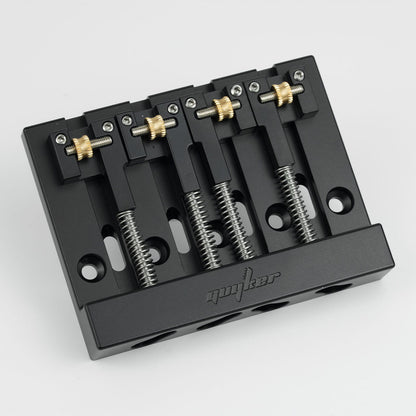 Guyker GBA-406 CNC 4-String Bass Bridge in Aerospace Aluminum Alloy for Bass Guitar