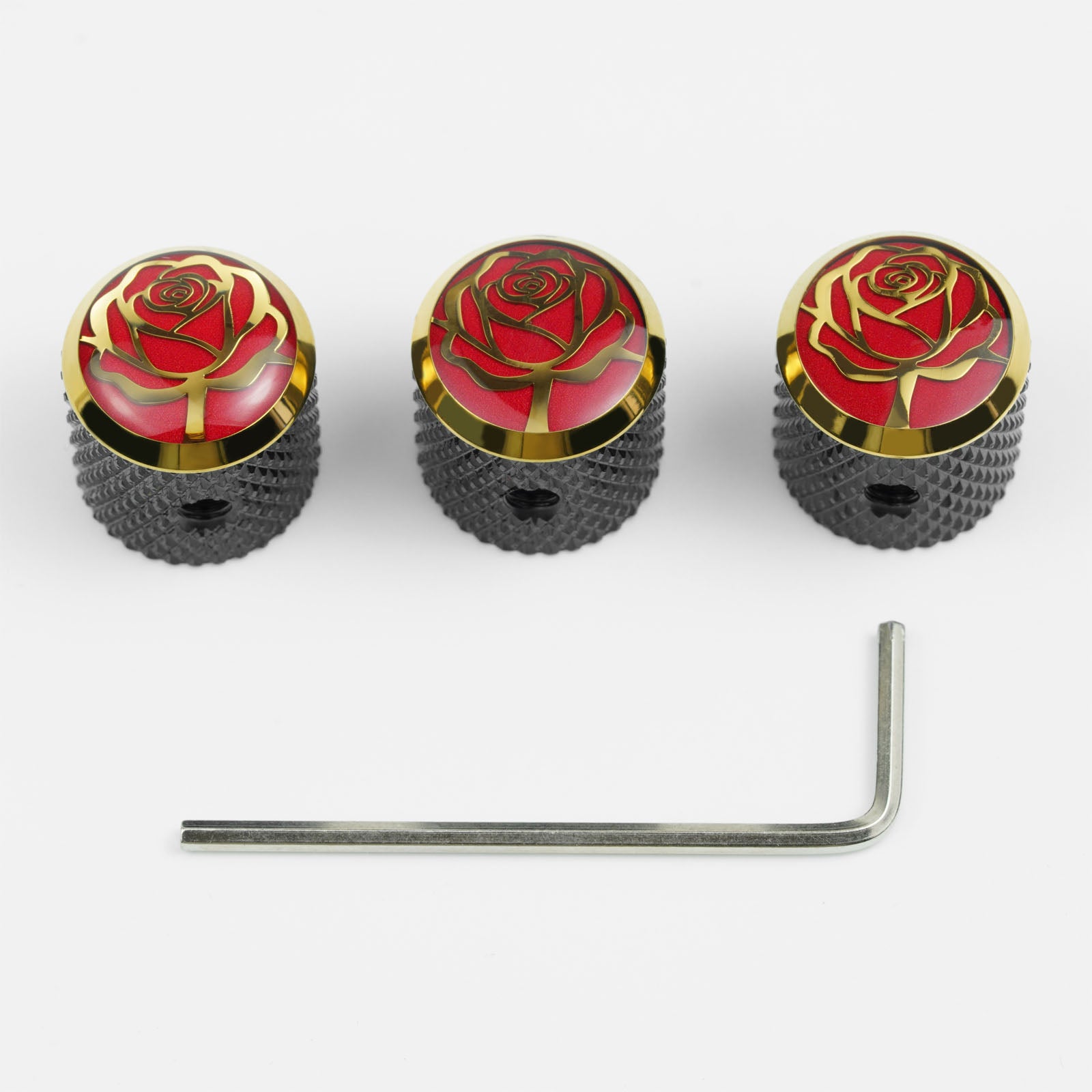 Guyker CKB003 CNC Stainless Steel Control Knob for Electric Guitar/Bass, 6.35mm Shaft