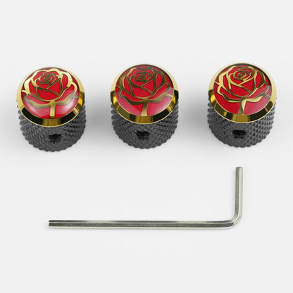 Guyker CKB003 CNC Stainless Steel Control Knob for Electric Guitar/Bass, 6.35mm Shaft