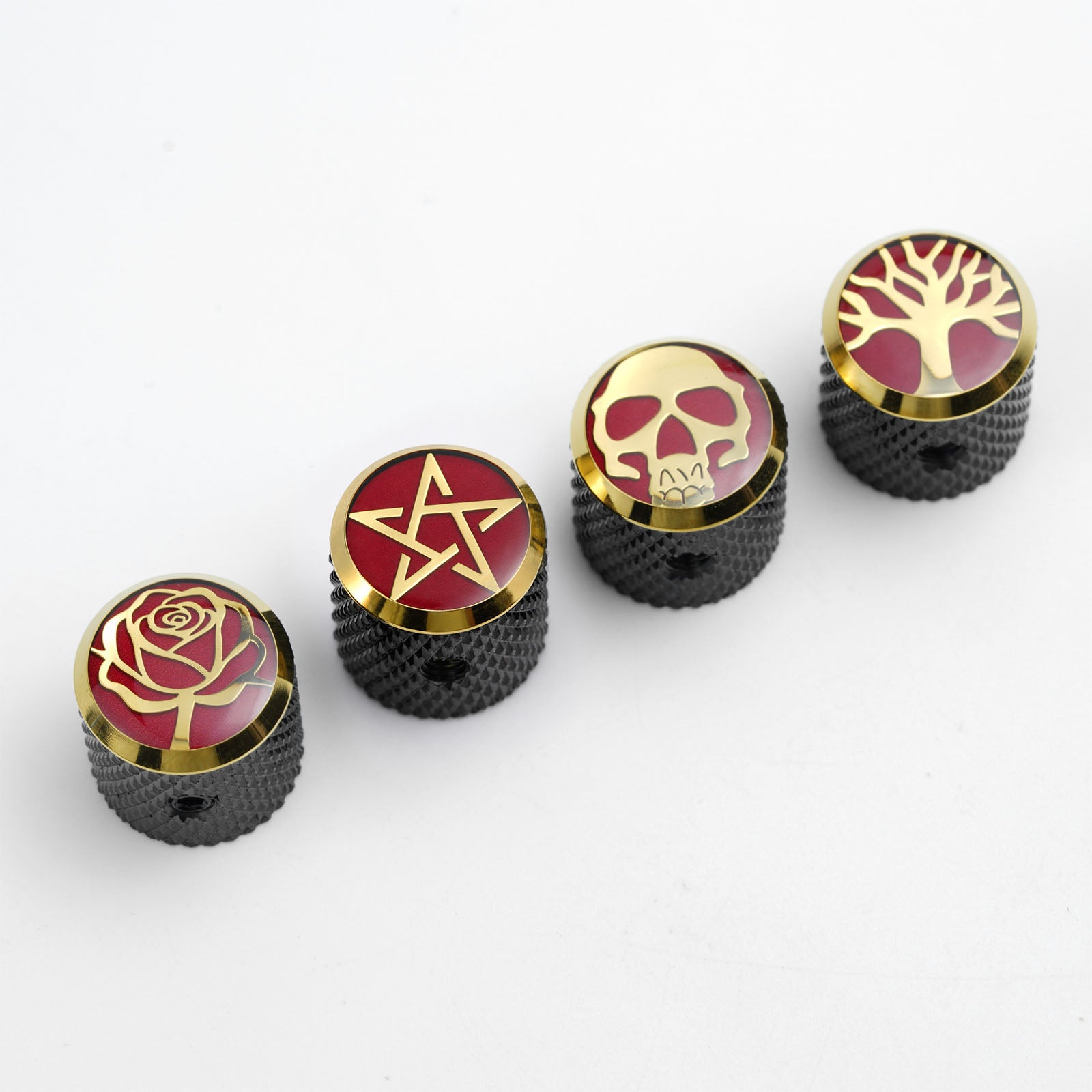 Boutons de contrôle de guitare en acier inoxydable CNC Guyker CKB003 pour guitare électrique et basse