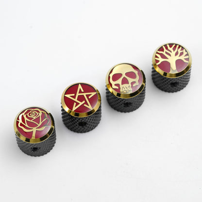 Boutons de contrôle de guitare en acier inoxydable CNC Guyker CKB003 pour guitare électrique et basse