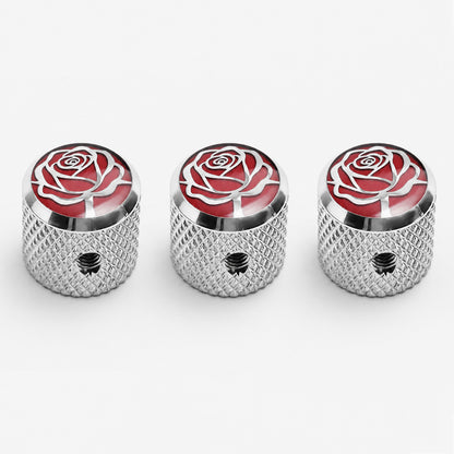 Guyker CKB003 CNC Stainless Steel Guitar Control Knobs for Electric Guitar and Bass
