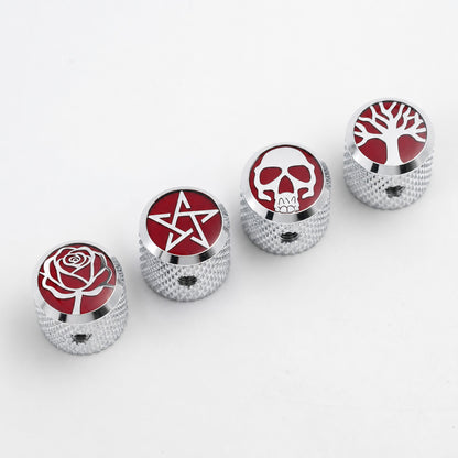 Guyker CKB003 CNC Stainless Steel Guitar Control Knobs for Electric Guitar and Bass
