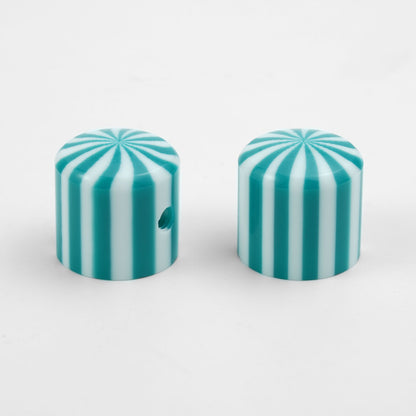Guyker CKB041 Acrylic Candy Stripe Guitar Control Knobs for Electric Guitar - 6mm Shaft Fit