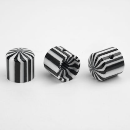 Guyker CKB041 Acrylic Candy Stripe Guitar Control Knobs for Electric Guitar - 6mm Shaft Fit