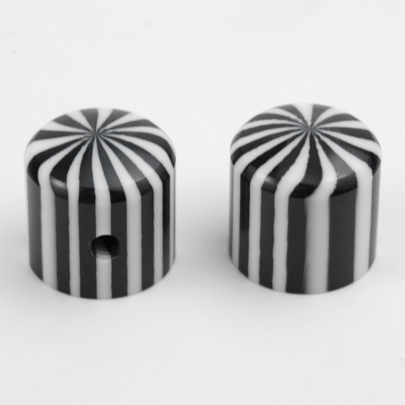 Guyker CKB041 Acrylic Candy Stripe Guitar Control Knobs for Electric Guitar - 6mm Shaft Fit
