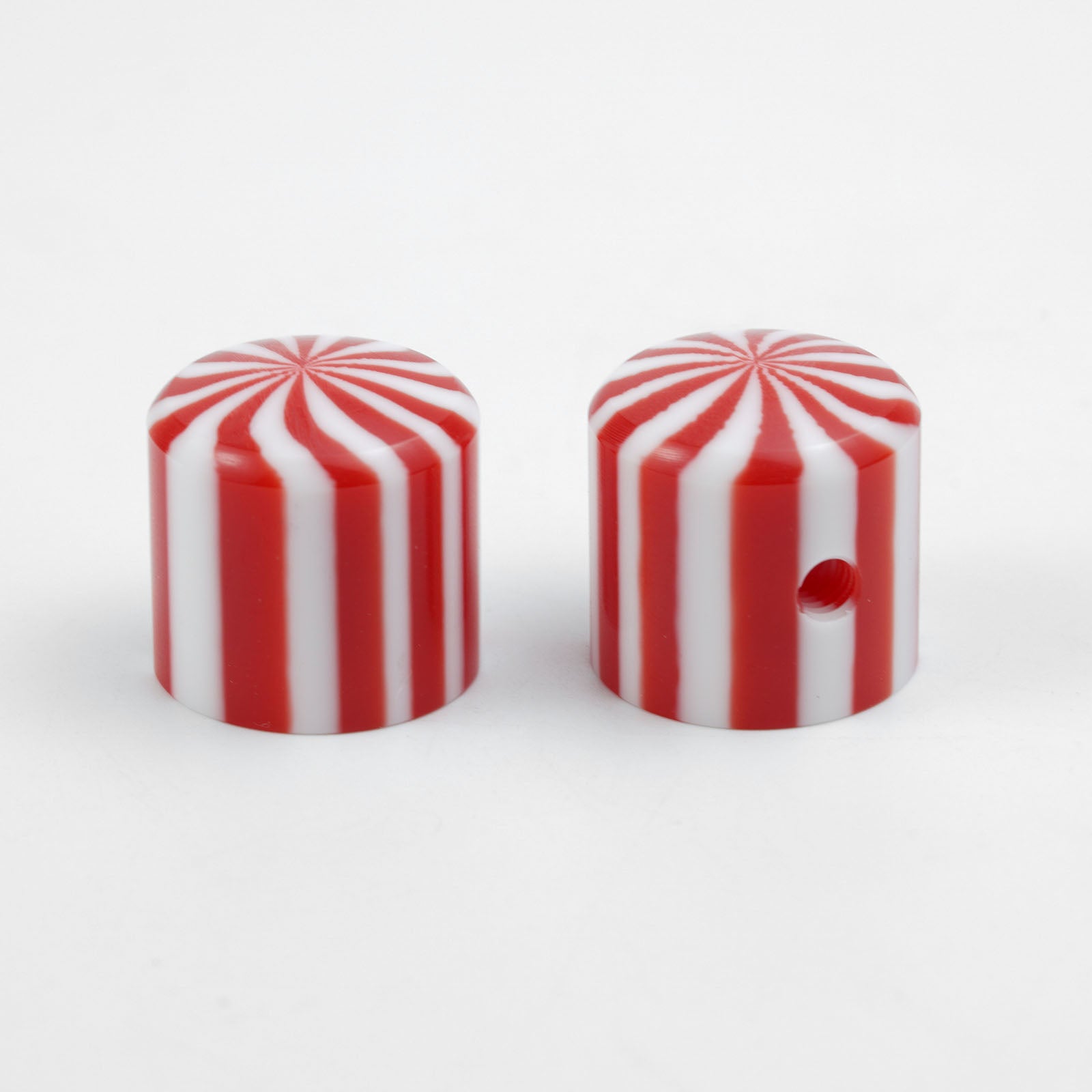 Guyker CKB041 Acrylic Candy Stripe Guitar Control Knobs for Electric Guitar - 6mm Shaft Fit