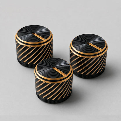 Guyker CKB042 CNC Aluminum Guitar Control Knobs for Electric Guitar - 6mm Shaft Fit