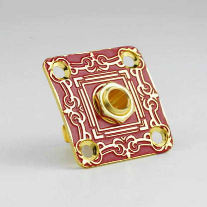 Guyker Decorative Guitar Jack Plate with Output Jack Socket Set for Electric Guitar