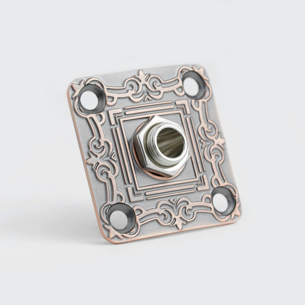 Guyker Decorative Guitar Jack Plate with Output Jack Socket Set for Electric Guitar