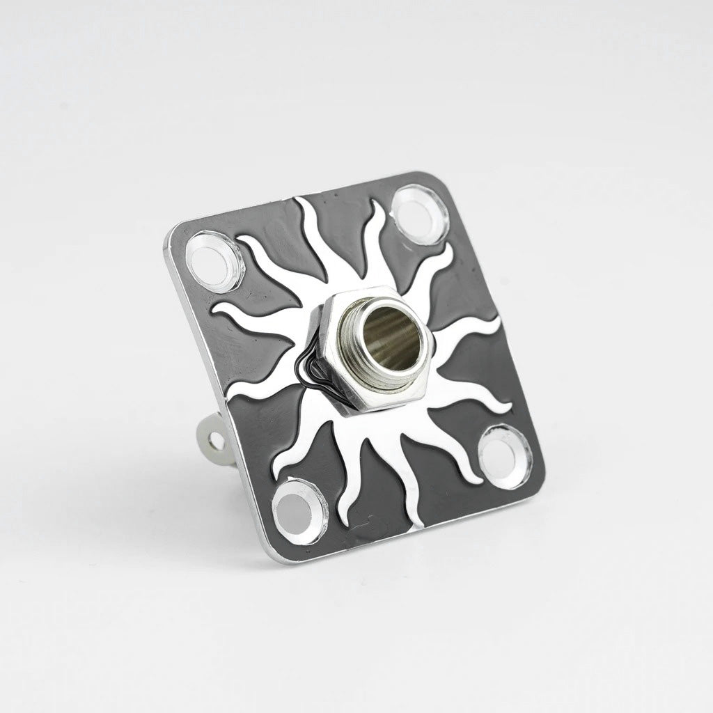 Guyker Decorative Guitar Jack Plate with Output Jack Socket Set for Electric Guitar