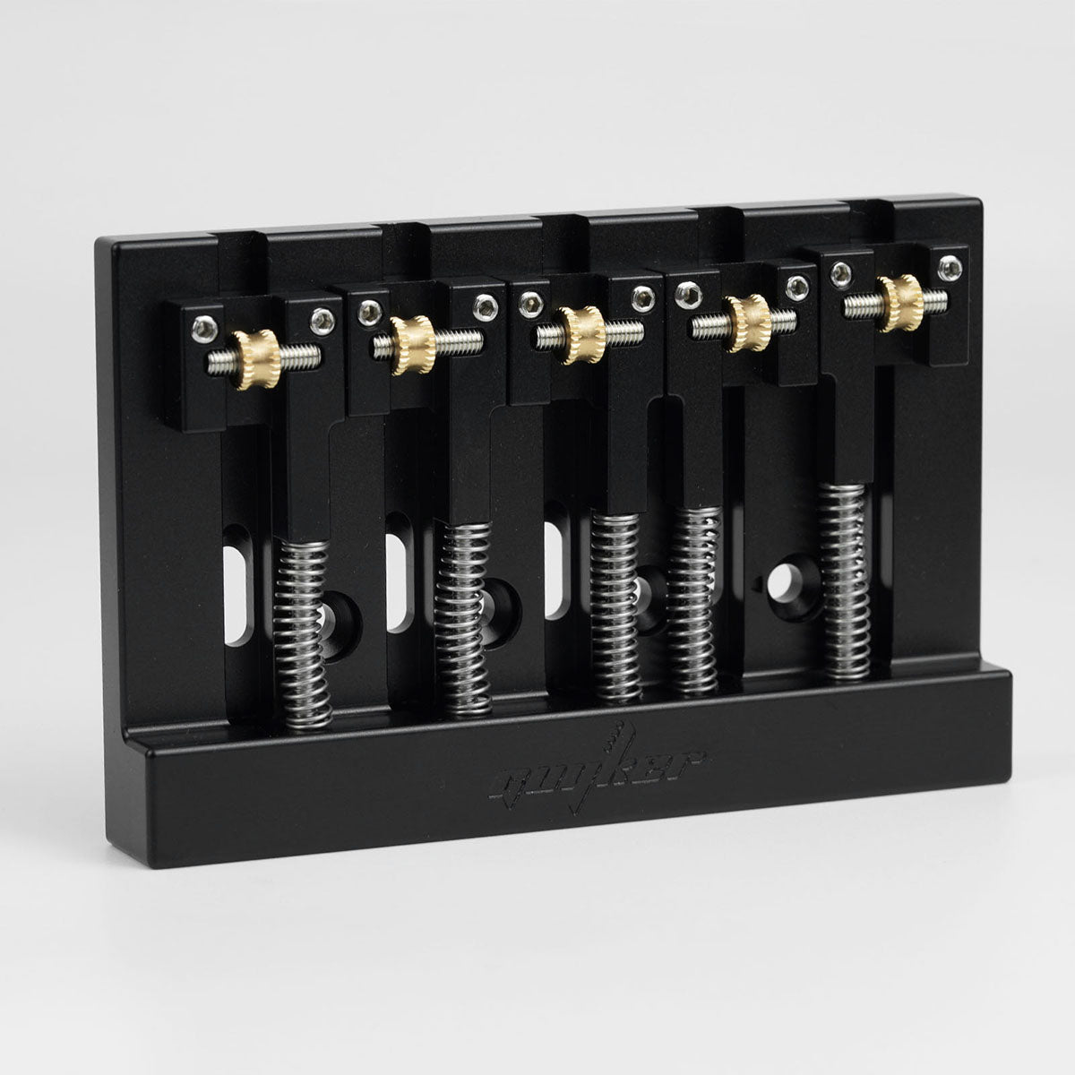 Guyker GBA-506 CNC 5-String Bass Bridge in Aerospace Aluminum Alloy with Adjustable String Spacing for Bass Guitar