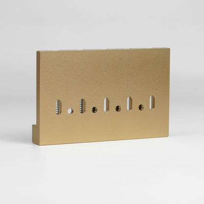 Guyker GBA-506 CNC 5-String Bass Bridge in Aerospace Aluminum Alloy with Adjustable String Spacing for Bass Guitar