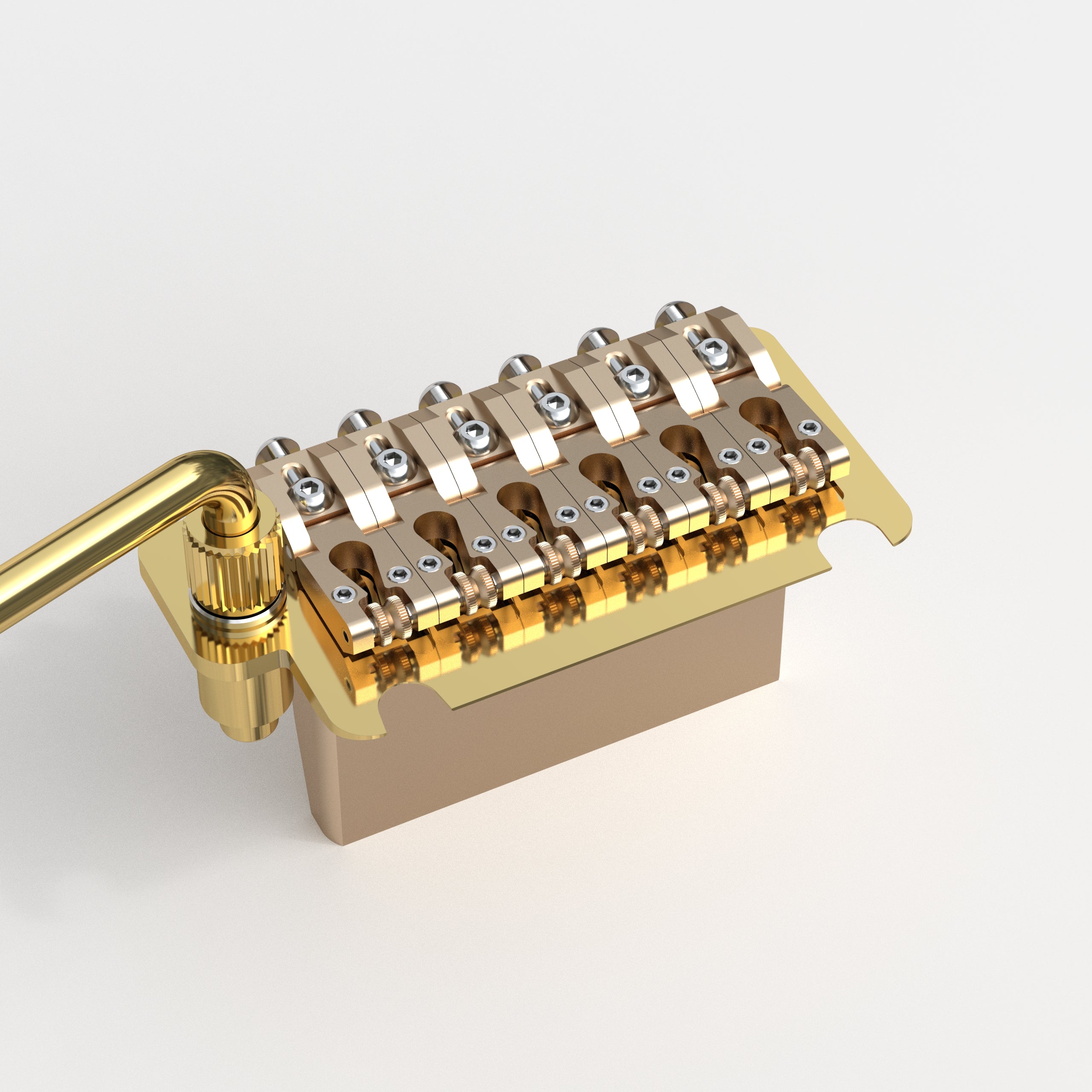 Guyker GG902 2-Point Tremolo Bridge with CNC Brass Saddles
