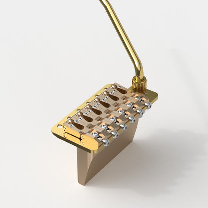 Guyker GG903 6-Point Tremolo Bridge with CNC Brass Saddles for 6-String Electric Guitar