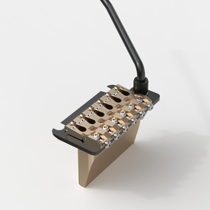 Guyker GG902 2-Point Tremolo Bridge with CNC Brass Saddles for 6-String Electric Guitar