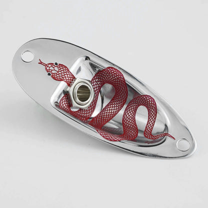 Guyker GJ005+LJ01 Electric Guitar Jack Plate with Output Jack Socket Set