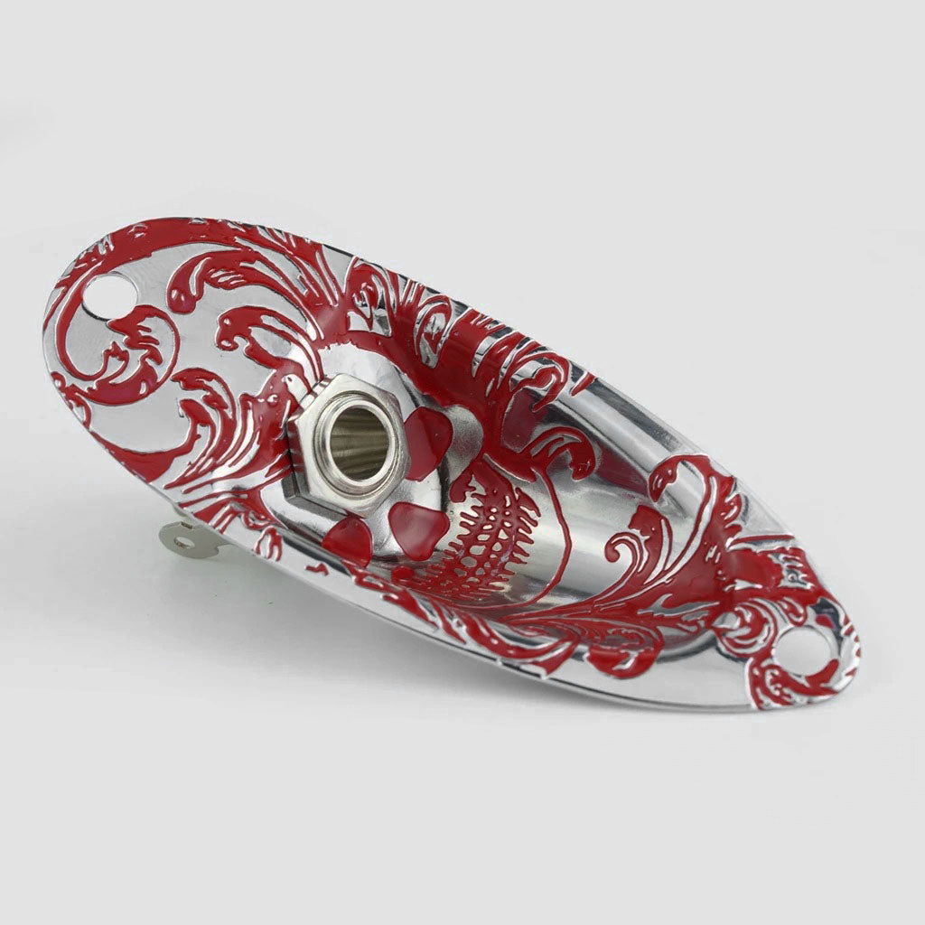 Guyker GJ006+LJ01 Electric Guitar Jack Plate with Output Jack Socket Set