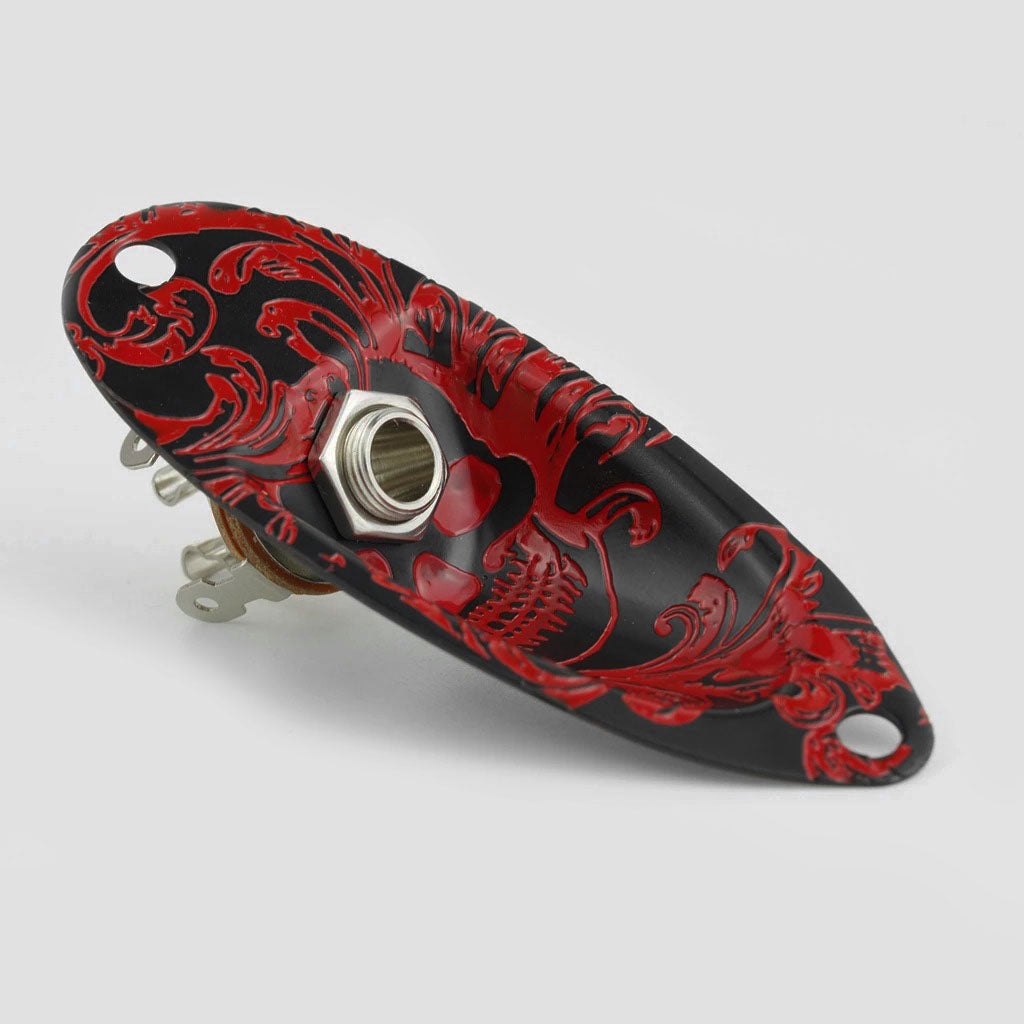 Guyker GJ006+LJ01 Electric Guitar Jack Plate with Output Jack Socket Set