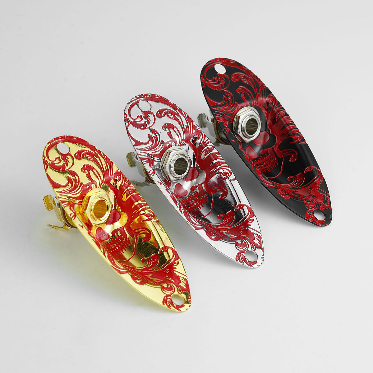 Guyker GJ006+LJ01 Electric Guitar Jack Plate with Output Jack Socket Set