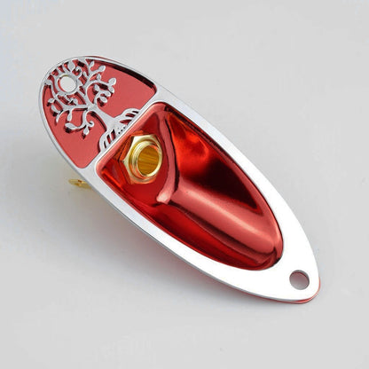 Guyker GJ007+GJ008+LJ01 Electric Guitar Jack Plate with Output Jack Socket Set