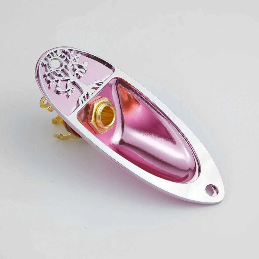 Guyker GJ007+GJ008+LJ01 Electric Guitar Jack Plate with Output Jack Socket Set