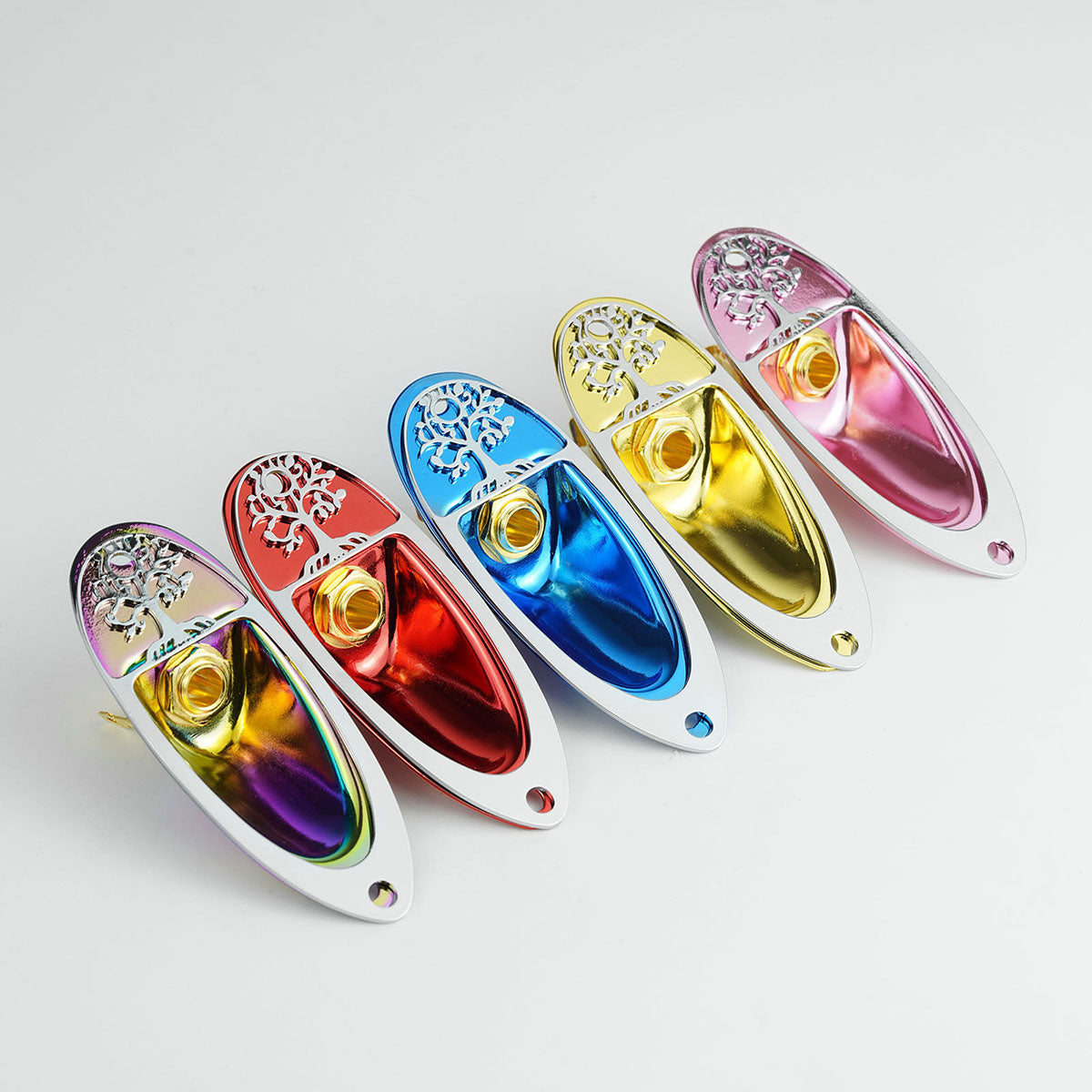 Guyker GJ007+GJ008+LJ01 Electric Guitar Jack Plate with Output Jack Socket Set