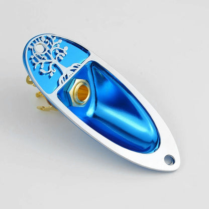 Guyker GJ007+GJ008+LJ01 Electric Guitar Jack Plate with Output Jack Socket Set