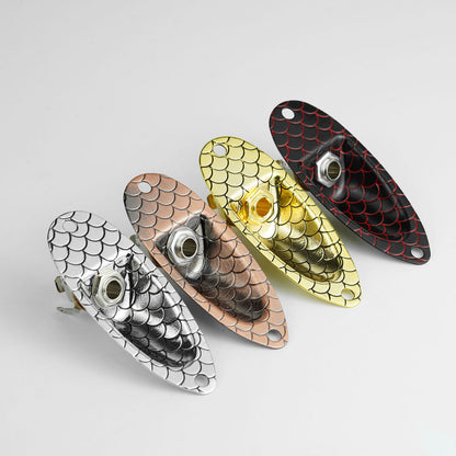 Guyker GJ009+LJ01 Electric Guitar Jack Plate with Output Jack Socket Set