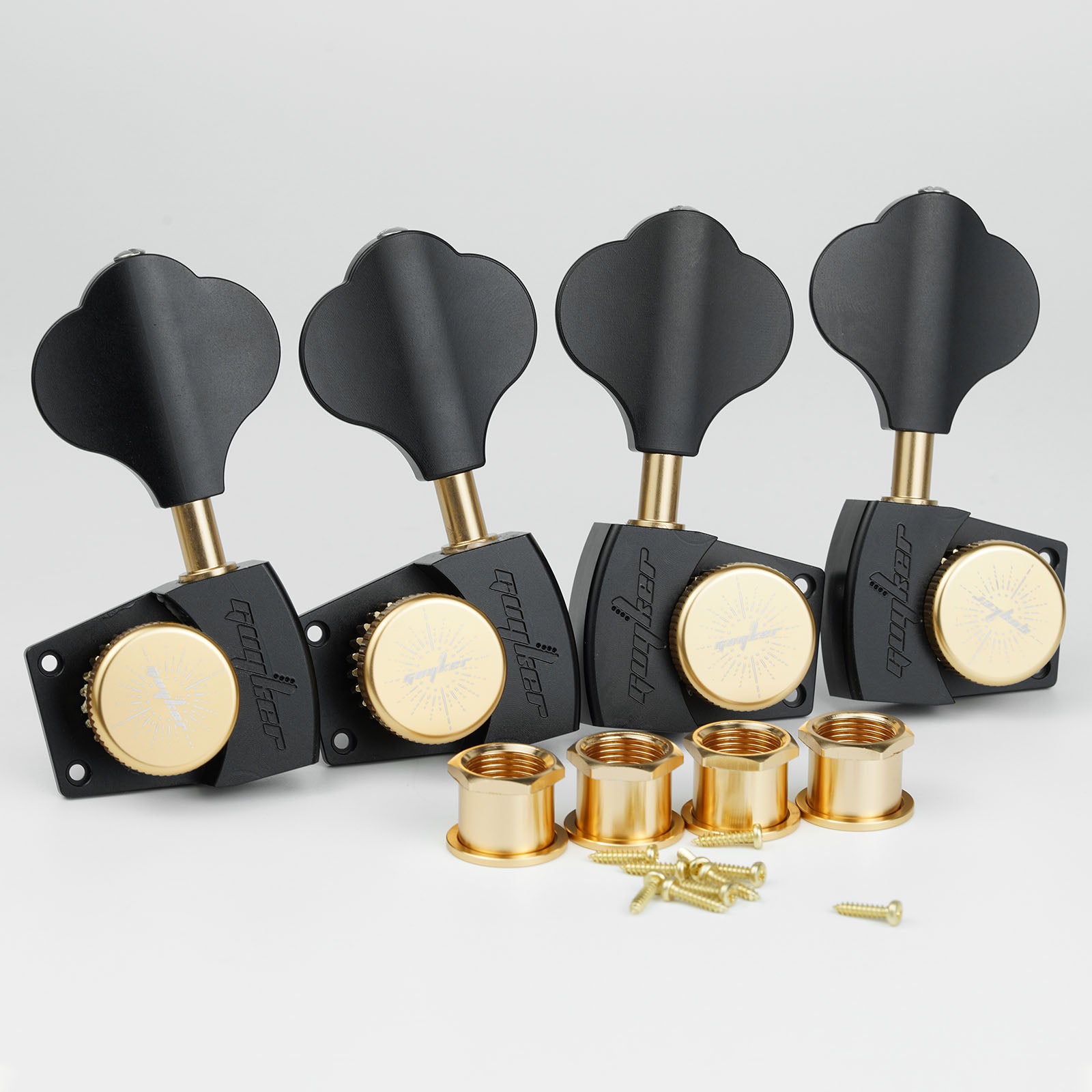 Guyker GKA-3639SP Locking Bass Tuning Machine 1:26 Ratio with CNC Aluminum Alloy Body