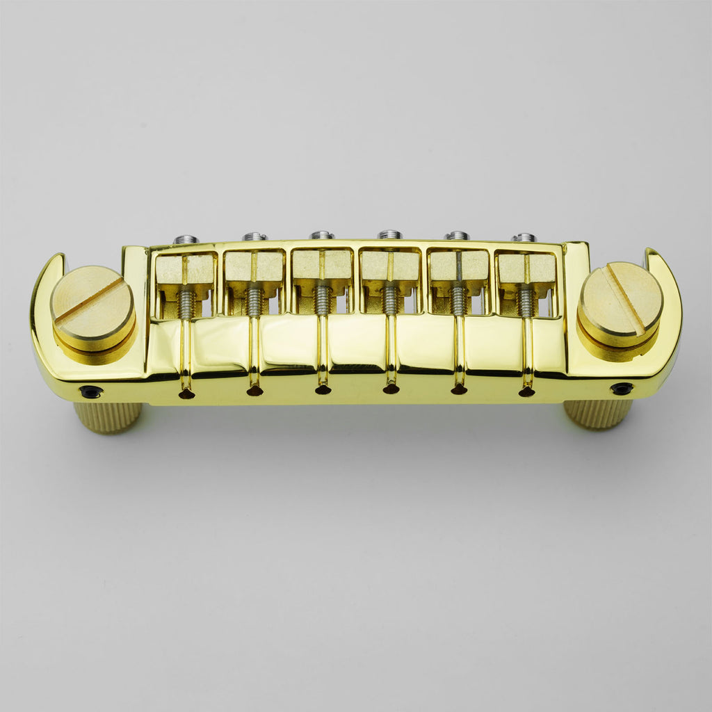 Guyker GM006 Guitar Wraparound Bridge Adjustable Brass and Guyker GM006 Guitar Wraparound Bridge Adjustable Brass and